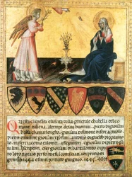 Verkündigung. Giovanni di Paolo. Vatikan